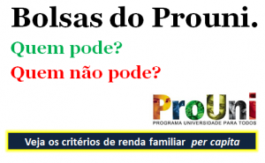 bolsas do prouni quem pode