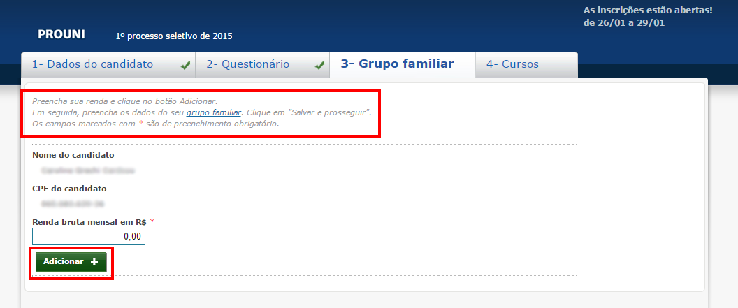 Inscrição Prouni - Blog do Enem