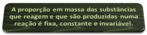 Química - Lei de Proust Química - Lei de Proust