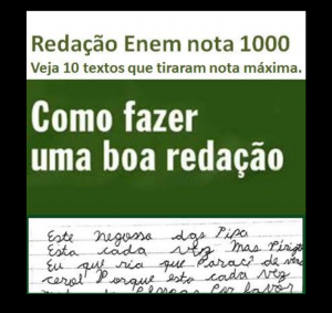 redação enem nota 1000 verde