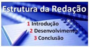 redação estrutura destacada