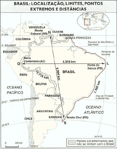 Os Pontos Extremos Do Brasil Geografia Enem 5592