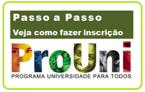 passo a passo Prouni