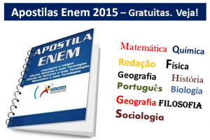 apostilas Enem 2015 gratuitas materias