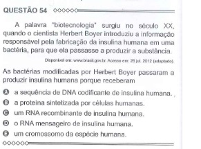 biologia enem 2015 questão 54