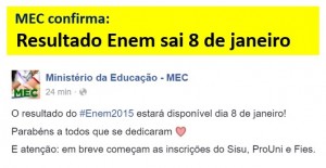 Resultado Enem 2015
