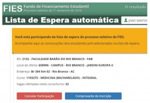Lista de Espera Fies
