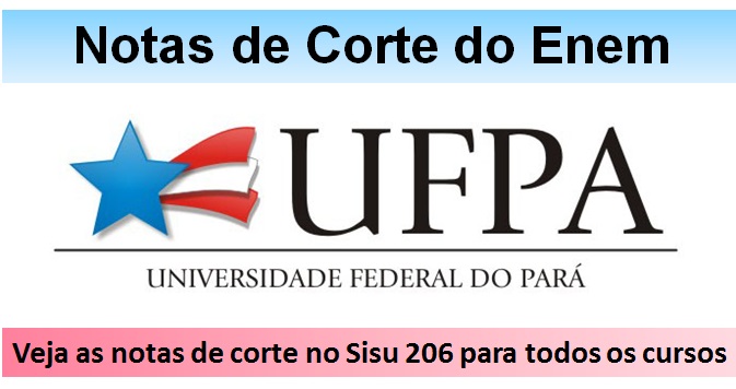 ufpa notas de corte do Enem