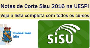 notas de corte sisu 2016 na uespi