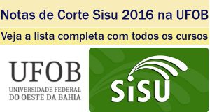 notas de corte sisu 2016 na ufob