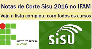 notas de corte sisu 2016 no ifam