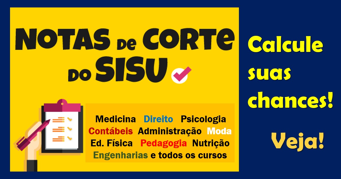 Notas De Corte Do Sisu E Do Prouni Calcule Suas Chances No Sisu