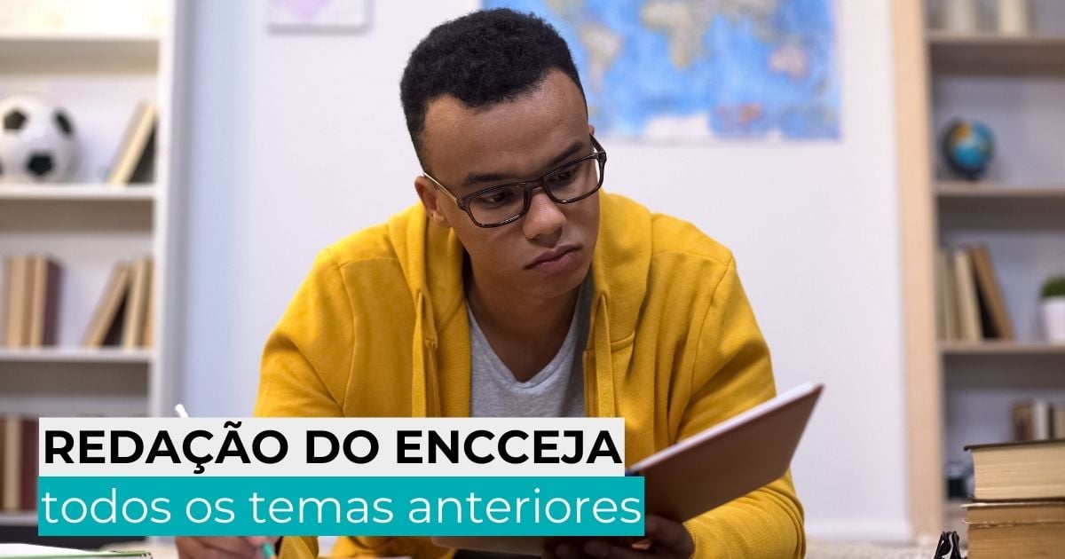 Redação do Encceja todos os temas anteriores