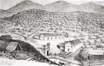 Na imagem o povoado de Canudos, que foi descrito por Euclides da Cunha em Os Sertões. Obra clássica do Pré-Modernismo