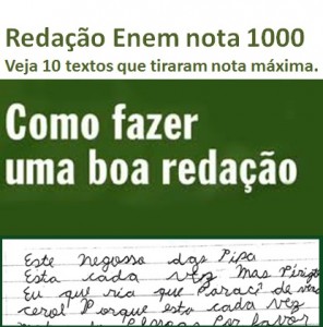 Redação Enem nota máxima