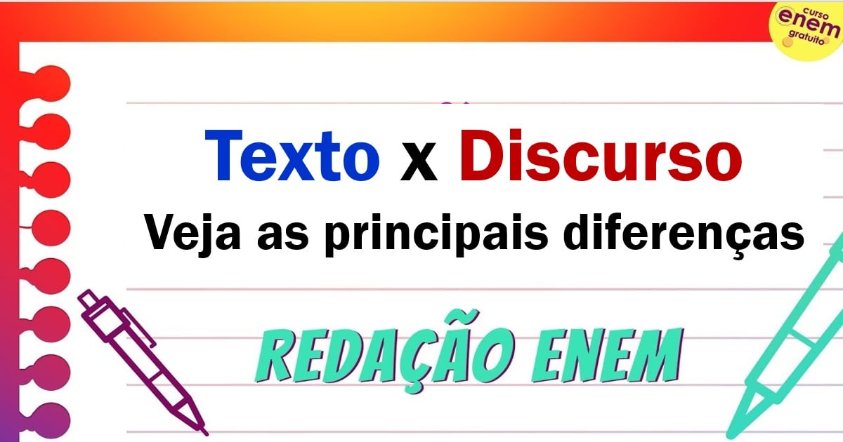 Qual A Diferença Entre Texto E Discurso