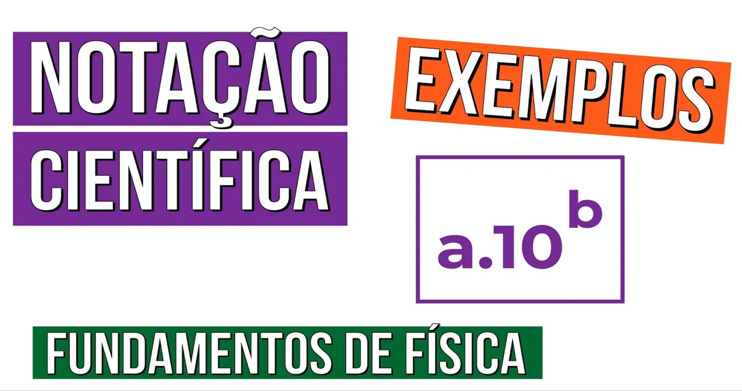 tabela notação científica - Física