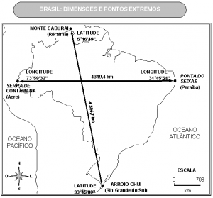 Conheça os pontos extremos do Brasil e como eles se dividem