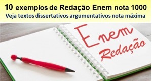 redação enem nota 1000 destacada