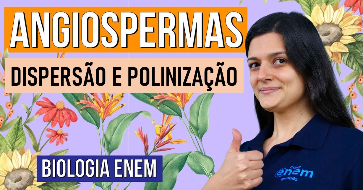 Polinização e dispersão das Angiospermas: Botânica no Enem