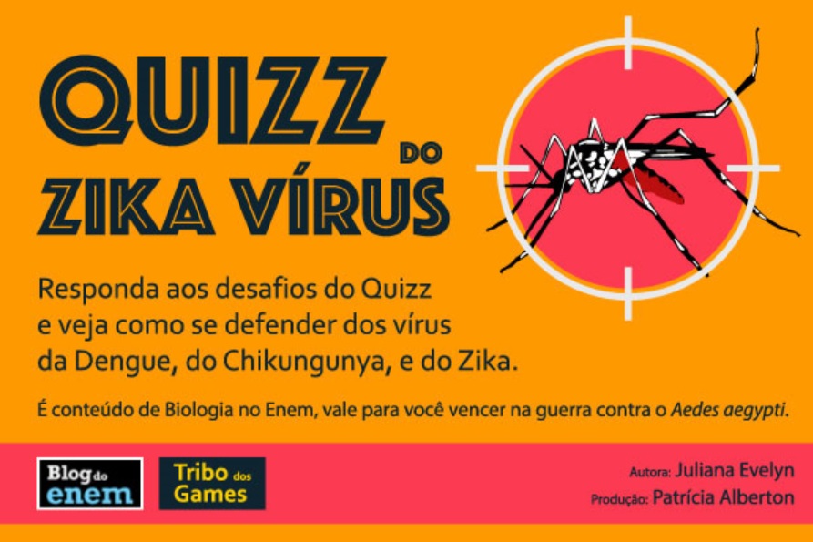 Tire suas dúvidas e se prepare para a Guerra aqui no Quizz do Zika vírus.