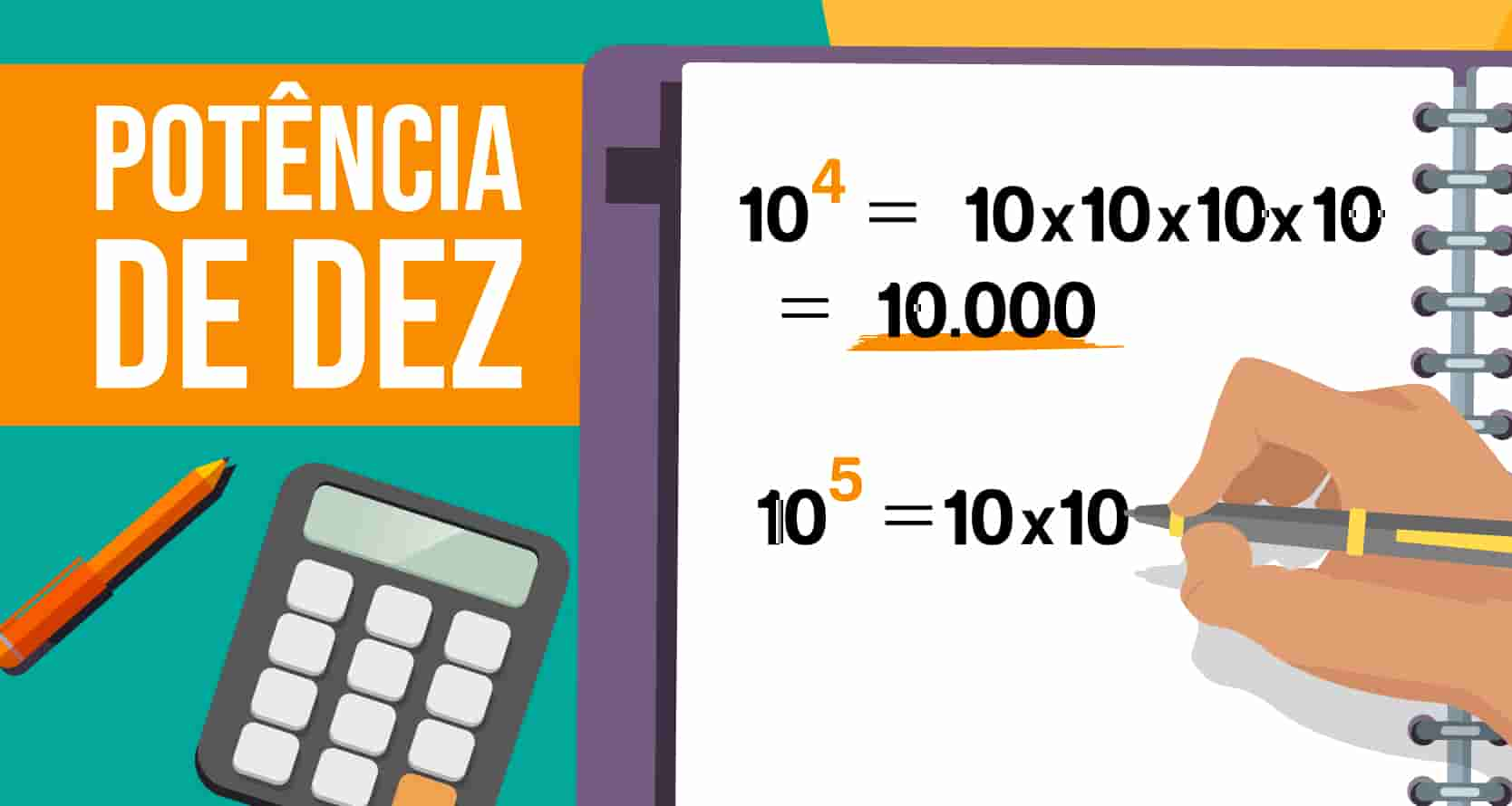 Potência de Dez e sua Notação em uma Calculadora Científica 