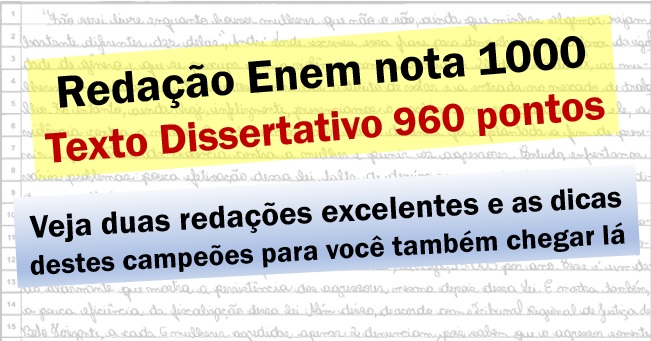 Relação Enem  Enem, Nota enem, Redação enem