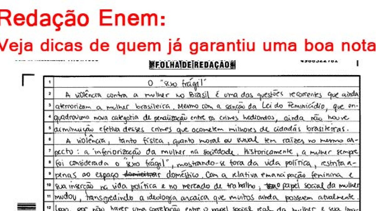 Exemplo De Redação Nota Mil Enem 2017 Novo Exemplo 9152