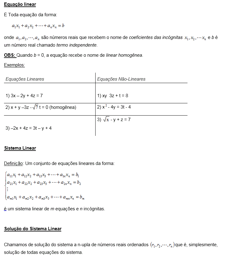 Sistemas Lineares 1 Equação Linear E Sistema Linear Blog Do Enem 6550