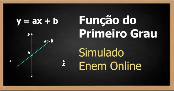 Simulado Enem Função de Primeiro Grau