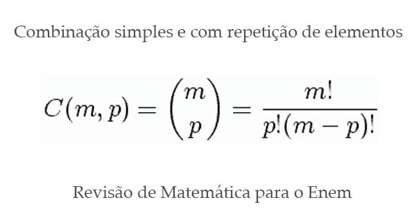 COMBINAÇÃO SIMPLES, ANÁLISE COMBINATÓRIA