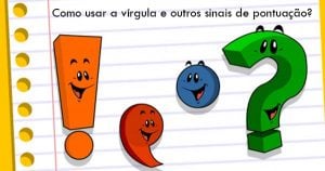 Como usar a vírgula