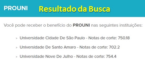 PROUNI Simulador de Nota de Corte - Prouni 2024