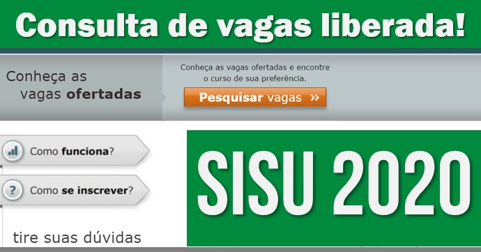 inscrição sisu 2020