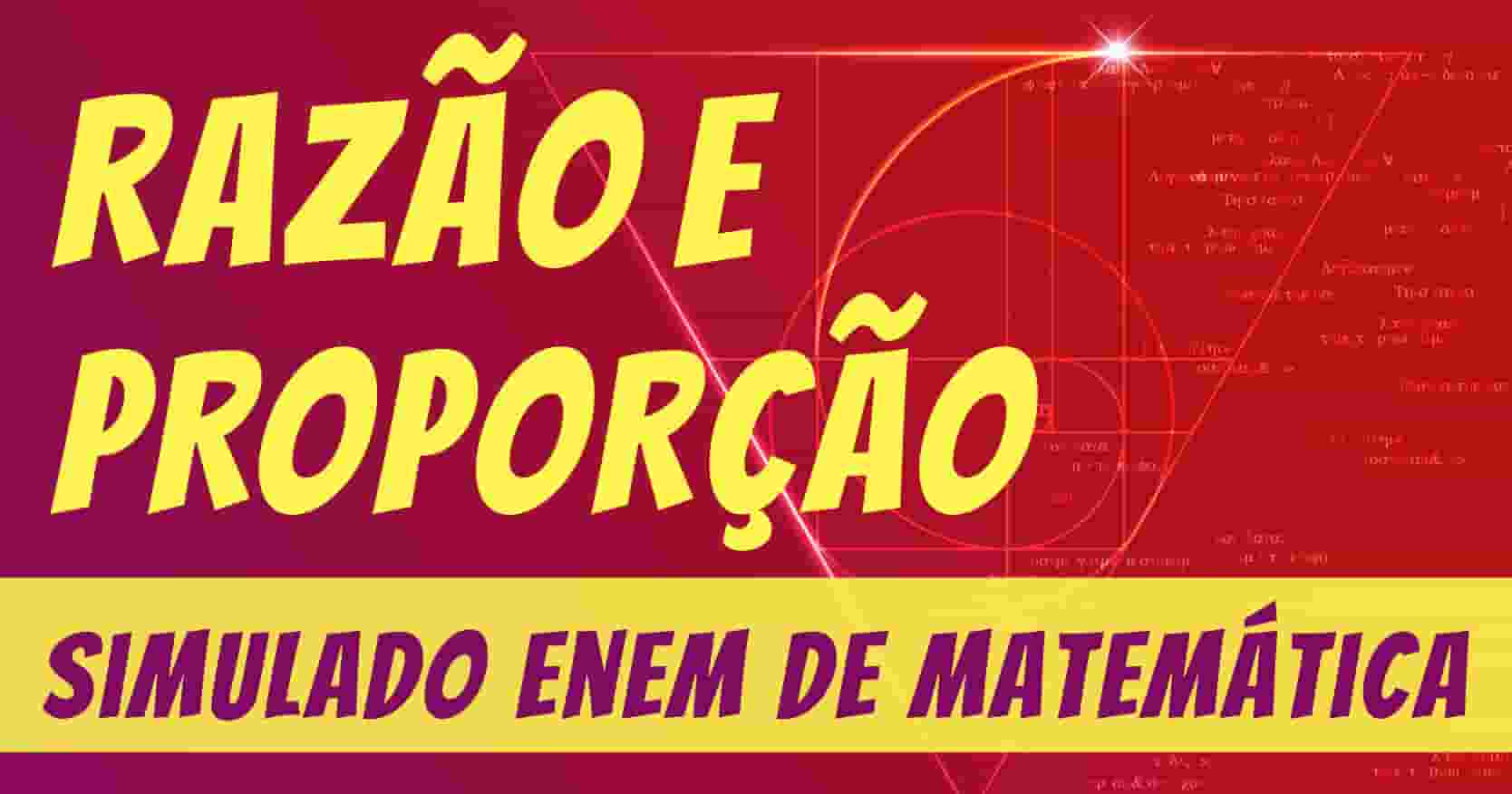 Simulado Enem de escala, razão e proporção