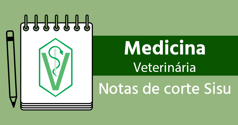 notas de corte de medicina veterinária no Sisu 2021