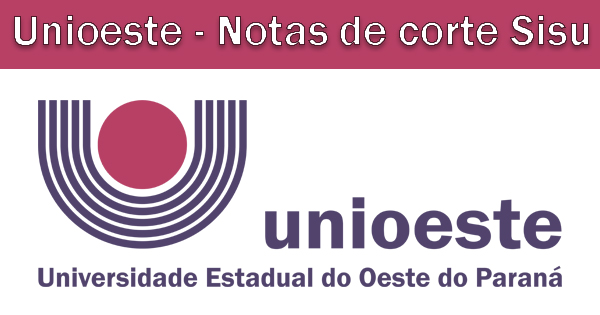 Notas de corte Sisu 2019 na Unioeste