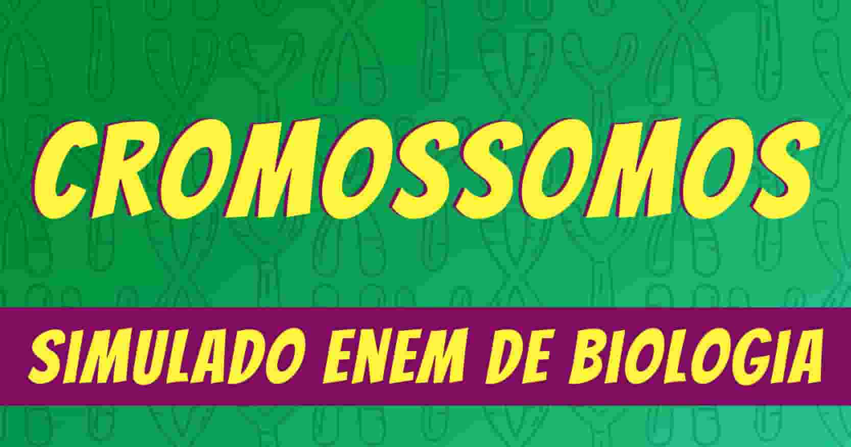 Simulado de cromossomos na biologia
