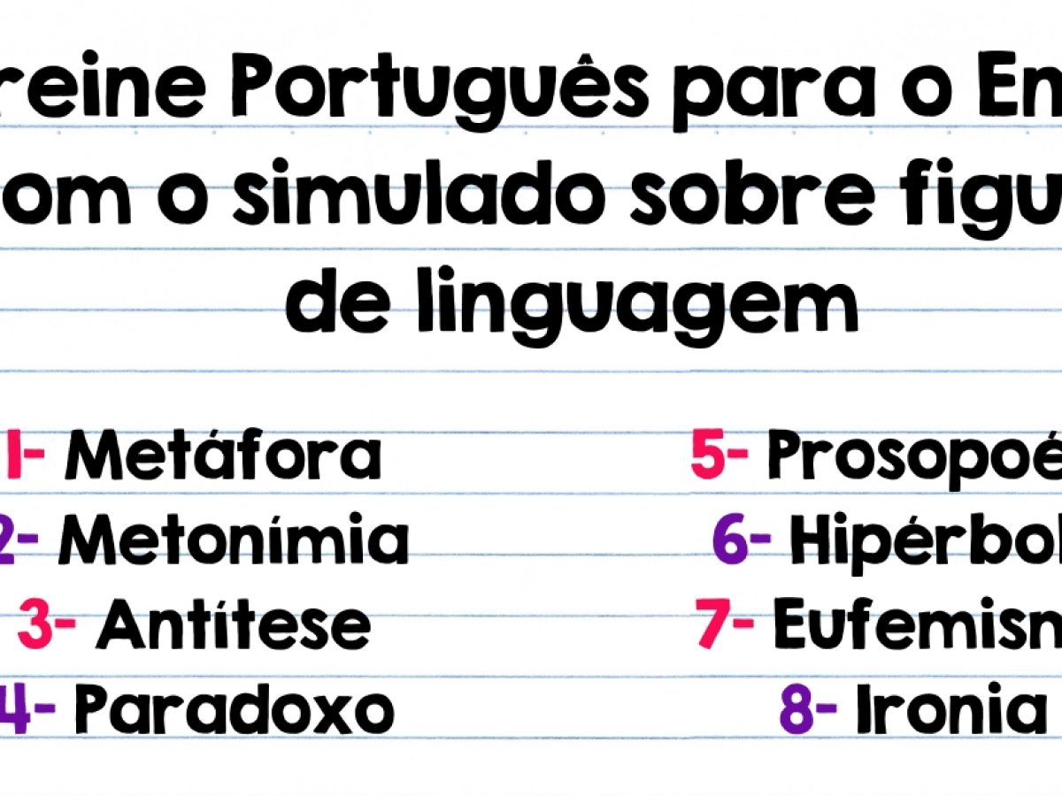 Exemplos De Textos Com Figuras De Linguagem Texto Exemplo