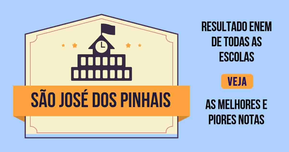 Resultado Enem de São José dos Pinhais: veja o ranking das escolas