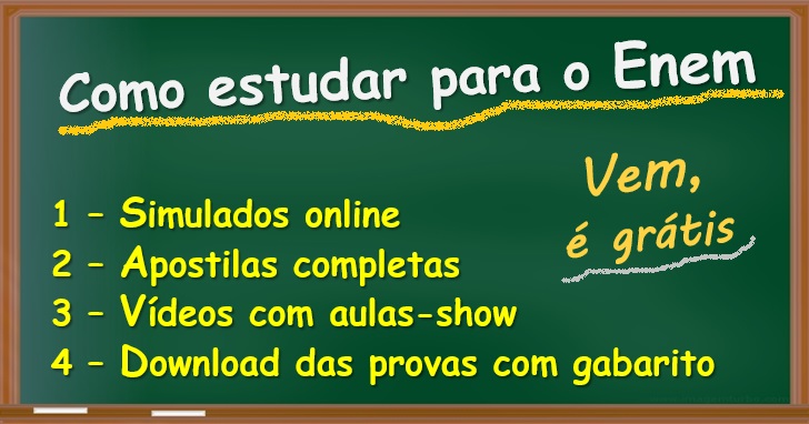 Dicas de estudo para o ENEM