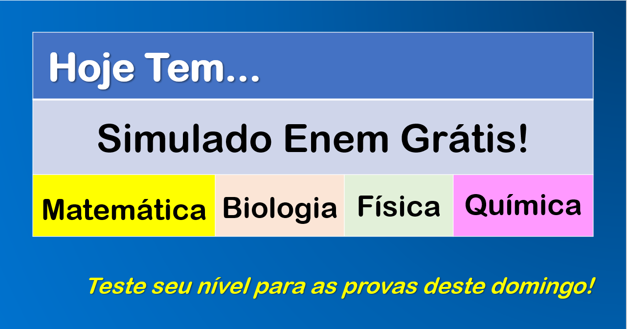 Simulado Enem Online - Provas Rápidas Para Você Mandar Bem No Exame