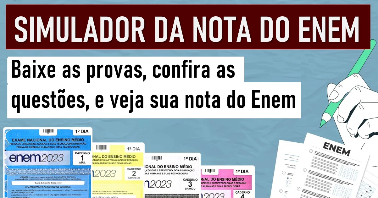 Nota do Enem 2019 - Veja como calcular sua nota