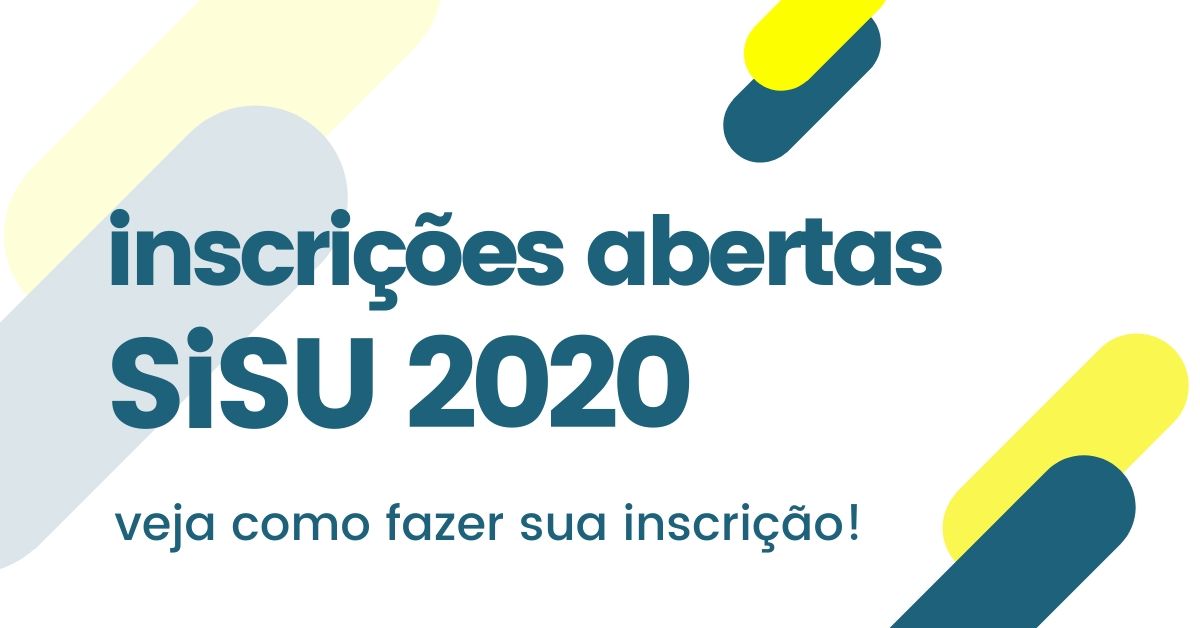 inscrição sisu 2020