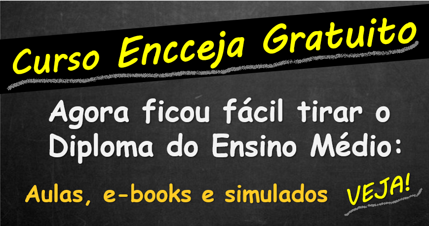 Curso Intensivo do Encceja: 100% grátis. Inscrições abertas