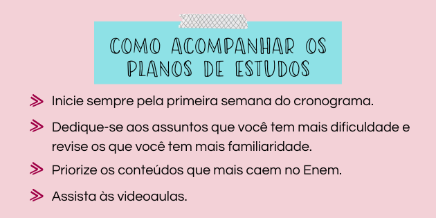 Cronograma de Estudos ENEM 2022 + Bônus – Study.et