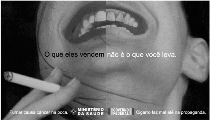 Campanha publicitária sobre cigarro
