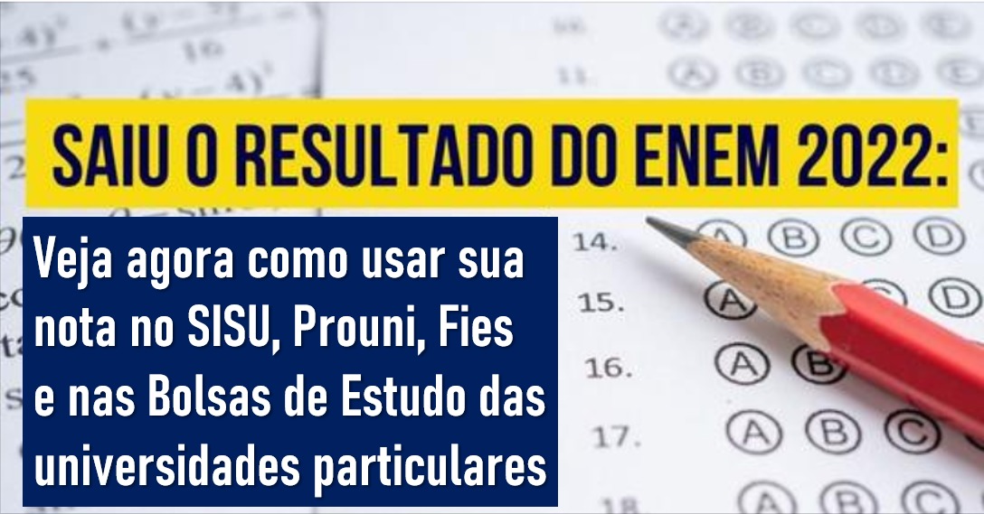 Resultado do Enem 2022: acesse!