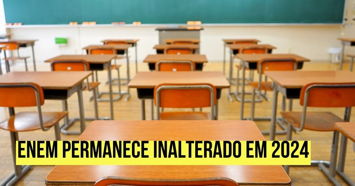 Enem permanece inalterado em 2024