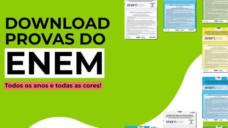 Download das provas de todas as edições do Enem